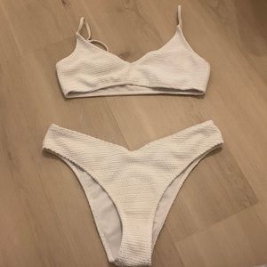 Pacsun white swim set